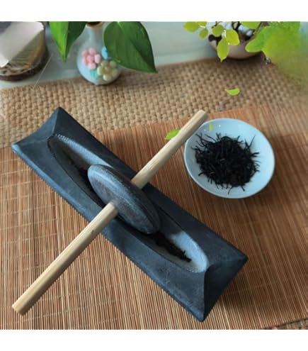 石臼　水鉢 クロック ヒン すり鉢 すりこぎ 石臼 セット 乳鉢 石うす 薬研